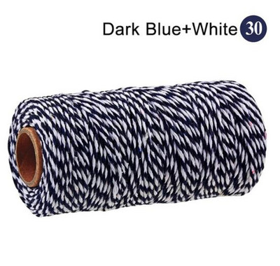 2 mm puuvillane nöör küpsetusnöör värviline puuvillane käsitöönöör makramee nöör DIY kodutekstiili kingituste pakkimine pulmakaunistus