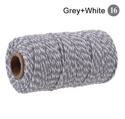 2 mm puuvillane nöör küpsetusnöör värviline puuvillane käsitöönöör makramee nöör DIY kodutekstiili kingituste pakkimine pulmakaunistus