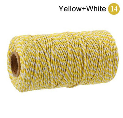 2 mm puuvillane nöör küpsetusnöör värviline puuvillane käsitöönöör makramee nöör DIY kodutekstiili kingituste pakkimine pulmakaunistus
