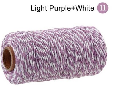 2 mm puuvillane nöör küpsetusnöör värviline puuvillane käsitöönöör makramee nöör DIY kodutekstiili kingituste pakkimine pulmakaunistus