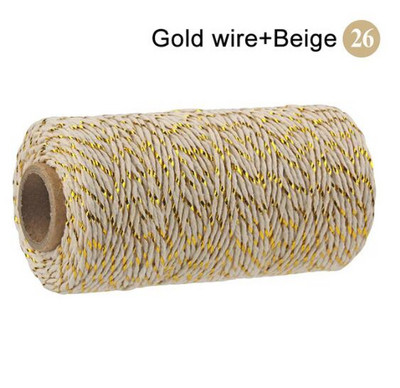 2 mm puuvillane nöör küpsetusnöör värviline puuvillane käsitöönöör makramee nöör DIY kodutekstiili kingituste pakkimine pulmakaunistus