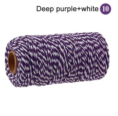 2 mm puuvillane nöör küpsetusnöör värviline puuvillane käsitöönöör makramee nöör DIY kodutekstiili kingituste pakkimine pulmakaunistus