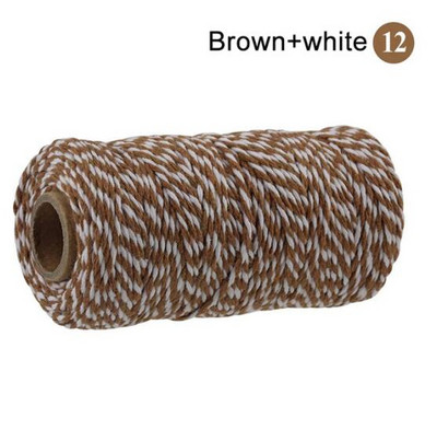 2 mm puuvillane nöör küpsetusnöör värviline puuvillane käsitöönöör makramee nöör DIY kodutekstiili kingituste pakkimine pulmakaunistus