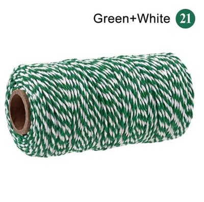 2 mm puuvillane nöör küpsetusnöör värviline puuvillane käsitöönöör makramee nöör DIY kodutekstiili kingituste pakkimine pulmakaunistus