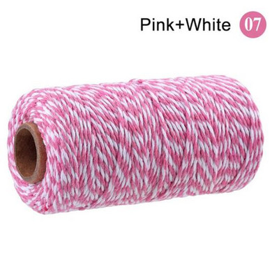 2 mm puuvillane nöör küpsetusnöör värviline puuvillane käsitöönöör makramee nöör DIY kodutekstiili kingituste pakkimine pulmakaunistus