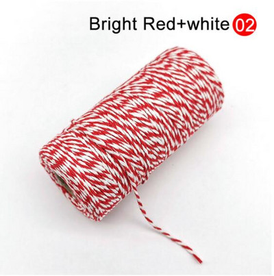 2 mm puuvillane nöör küpsetusnöör värviline puuvillane käsitöönöör makramee nöör DIY kodutekstiili kingituste pakkimine pulmakaunistus