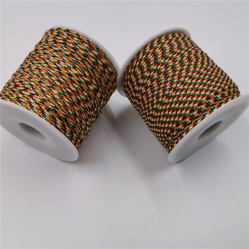 60 meetrit/rull 1,5 mm nailonist nööri niit Hiina sõlm makramee nööriga käevõru punutud nöör DIY tutid helmepaelte niit