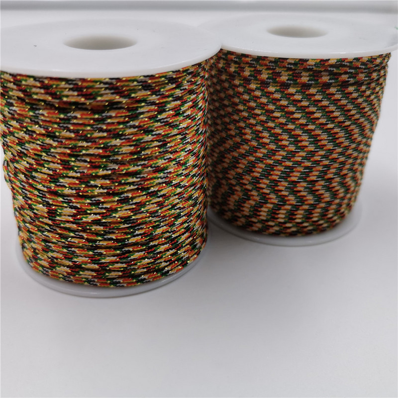 60 meetrit/rull 1,5 mm nailonist nööri niit Hiina sõlm makramee nööriga käevõru punutud nöör DIY tutid helmepaelte niit