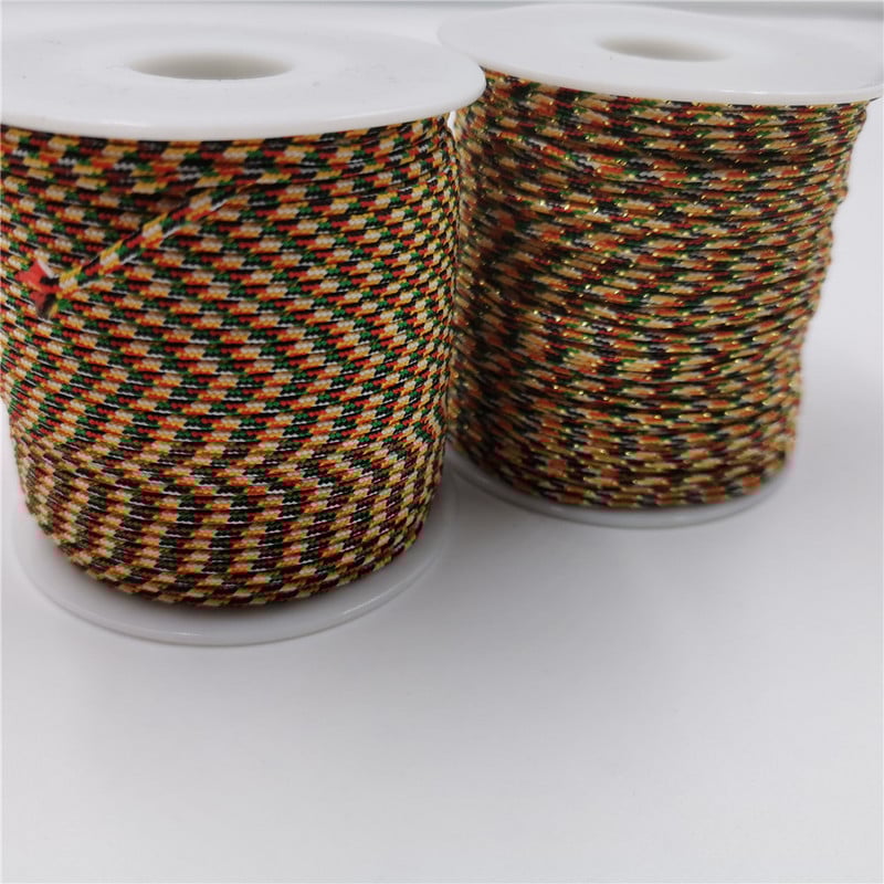 60 meetrit/rull 1,5 mm nailonist nööri niit Hiina sõlm makramee nööriga käevõru punutud nöör DIY tutid helmepaelte niit