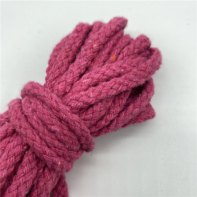 5 jardi/lote 6 mm, 100% kokvilnas virve, dekoratīva, savīta, pīta auklas virve roku darbs mājas tekstila dekorēšanai