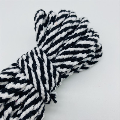 5 jardi/lote 6 mm, 100% kokvilnas virve, dekoratīva, savīta, pīta auklas virve roku darbs mājas tekstila dekorēšanai