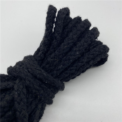 5 jardi/lote 6 mm, 100% kokvilnas virve, dekoratīva, savīta, pīta auklas virve roku darbs mājas tekstila dekorēšanai