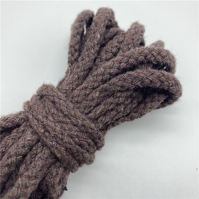 5 jardi/lote 6 mm, 100% kokvilnas virve, dekoratīva, savīta, pīta auklas virve roku darbs mājas tekstila dekorēšanai