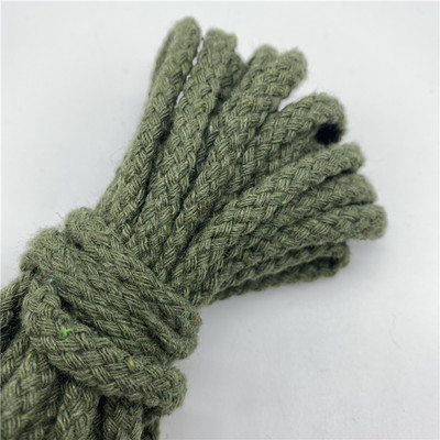 5 jardi/lote 6 mm, 100% kokvilnas virve, dekoratīva, savīta, pīta auklas virve roku darbs mājas tekstila dekorēšanai
