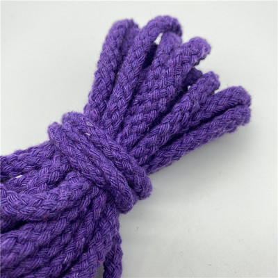 5 jardi/lote 6 mm, 100% kokvilnas virve, dekoratīva, savīta, pīta auklas virve roku darbs mājas tekstila dekorēšanai