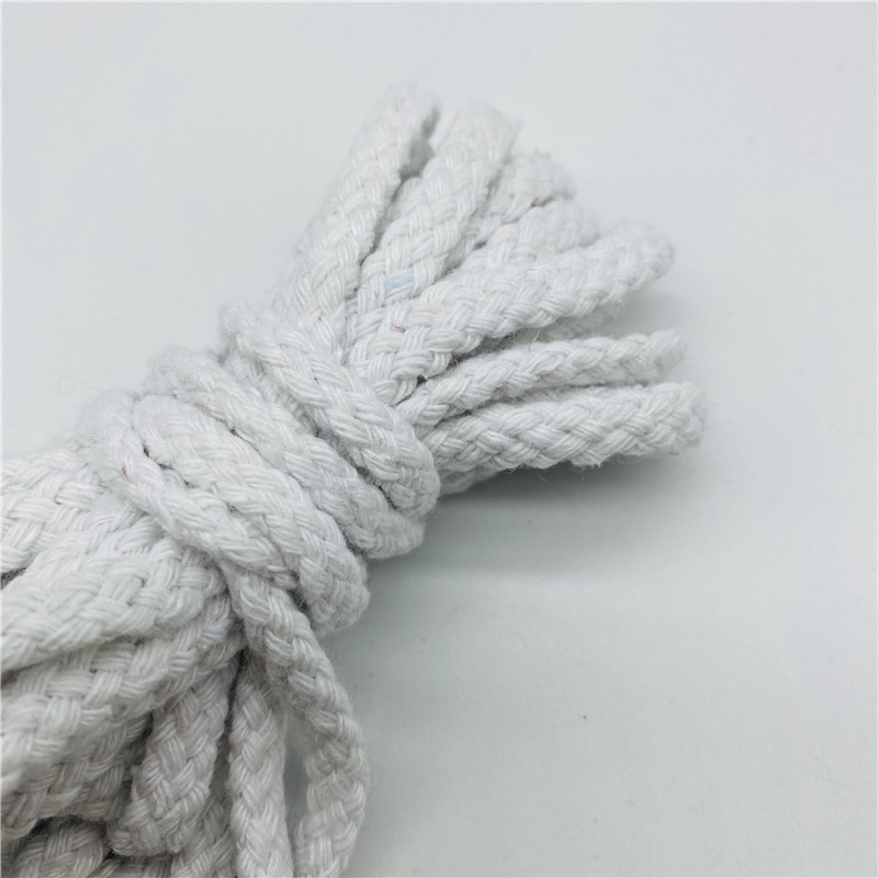 5 jardi/lote 6 mm, 100% kokvilnas virve, dekoratīva, savīta, pīta auklas virve roku darbs mājas tekstila dekorēšanai