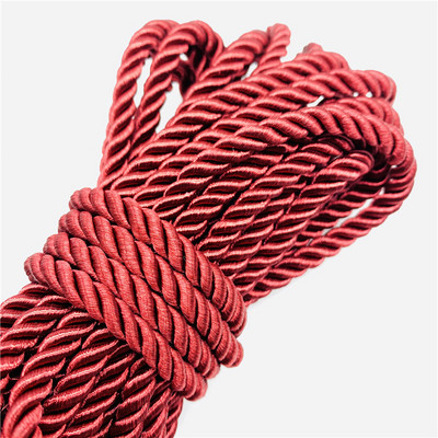 5 γιάρδες/Παρτίδα 6 χιλιοστών Σχοινί Paracord 3-Strand Σχοινί πολυπροπυλενίου για Αξεσουάρ διακόσμησης σπιτιού DIY Χειροποίητη υφασμάτινη διακόσμηση σπιτιού