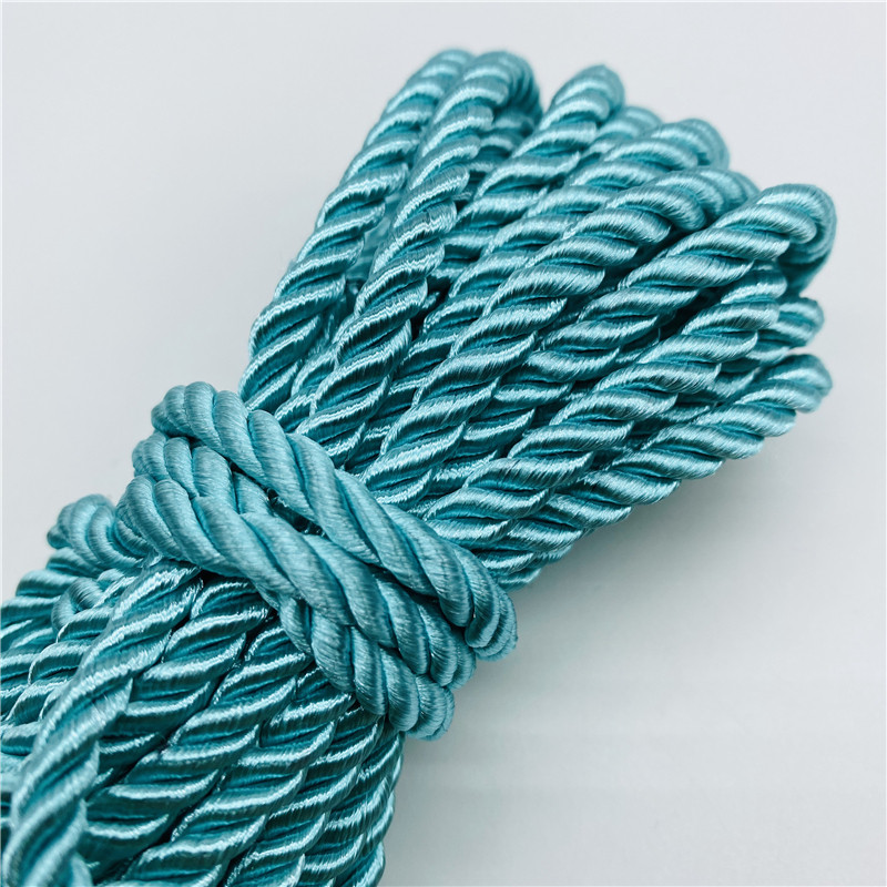 5 γιάρδες/Παρτίδα 6 χιλιοστών Σχοινί Paracord 3-Strand Σχοινί πολυπροπυλενίου για Αξεσουάρ διακόσμησης σπιτιού DIY Χειροποίητη υφασμάτινη διακόσμηση σπιτιού