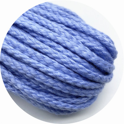 5 jardi/partija 5 mm kokvilnas virve Dekoratīva, savīta, pīta auklas virve roku darbs mājas tekstila dekorēšanai