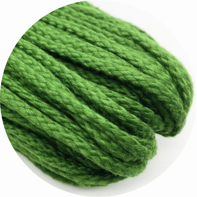 5 jardi/partija 5 mm kokvilnas virve Dekoratīva, savīta, pīta auklas virve roku darbs mājas tekstila dekorēšanai