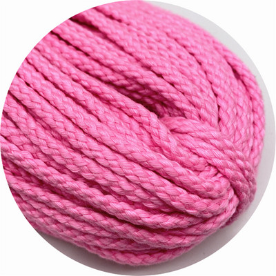 5 jardi/partija 5 mm kokvilnas virve Dekoratīva, savīta, pīta auklas virve roku darbs mājas tekstila dekorēšanai