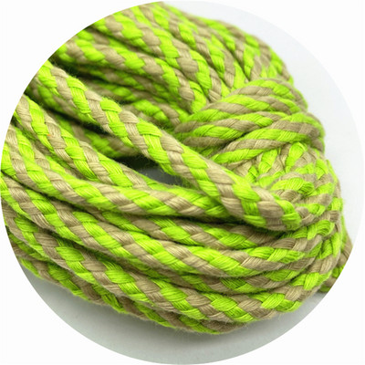 5 jardi/partija 5 mm kokvilnas virve Dekoratīva, savīta, pīta auklas virve roku darbs mājas tekstila dekorēšanai