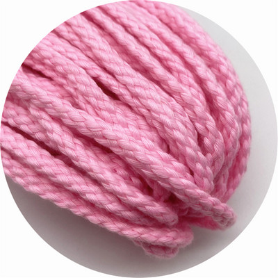 5 jardi/partija 5 mm kokvilnas virve Dekoratīva, savīta, pīta auklas virve roku darbs mājas tekstila dekorēšanai