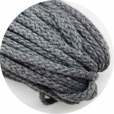 5 jardi/partija 5 mm kokvilnas virve Dekoratīva, savīta, pīta auklas virve roku darbs mājas tekstila dekorēšanai