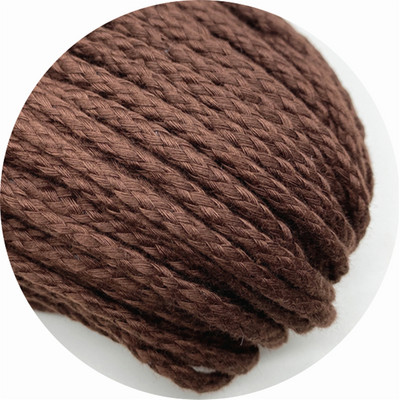 5 jardi/partija 5 mm kokvilnas virve Dekoratīva, savīta, pīta auklas virve roku darbs mājas tekstila dekorēšanai