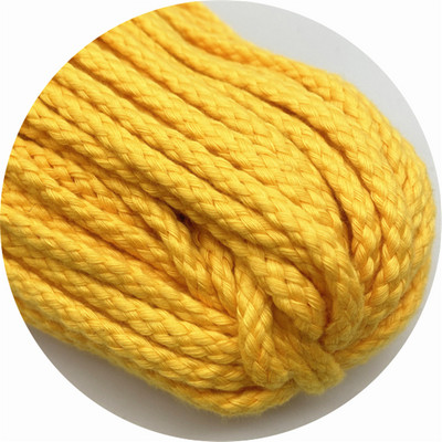 5 jardi/partija 5 mm kokvilnas virve Dekoratīva, savīta, pīta auklas virve roku darbs mājas tekstila dekorēšanai