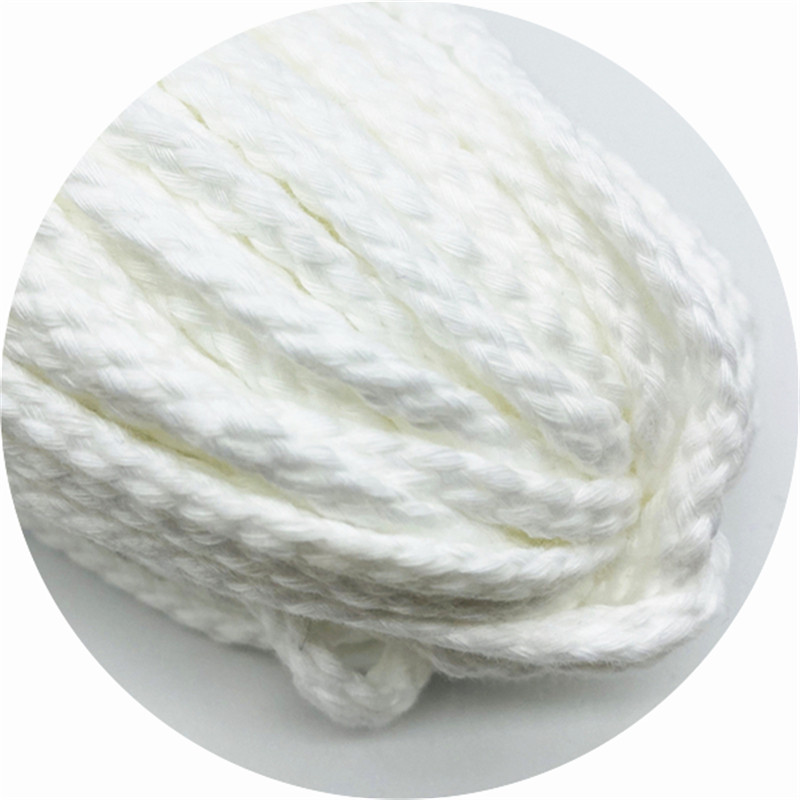 5 jardi/partija 5 mm kokvilnas virve Dekoratīva, savīta, pīta auklas virve roku darbs mājas tekstila dekorēšanai
