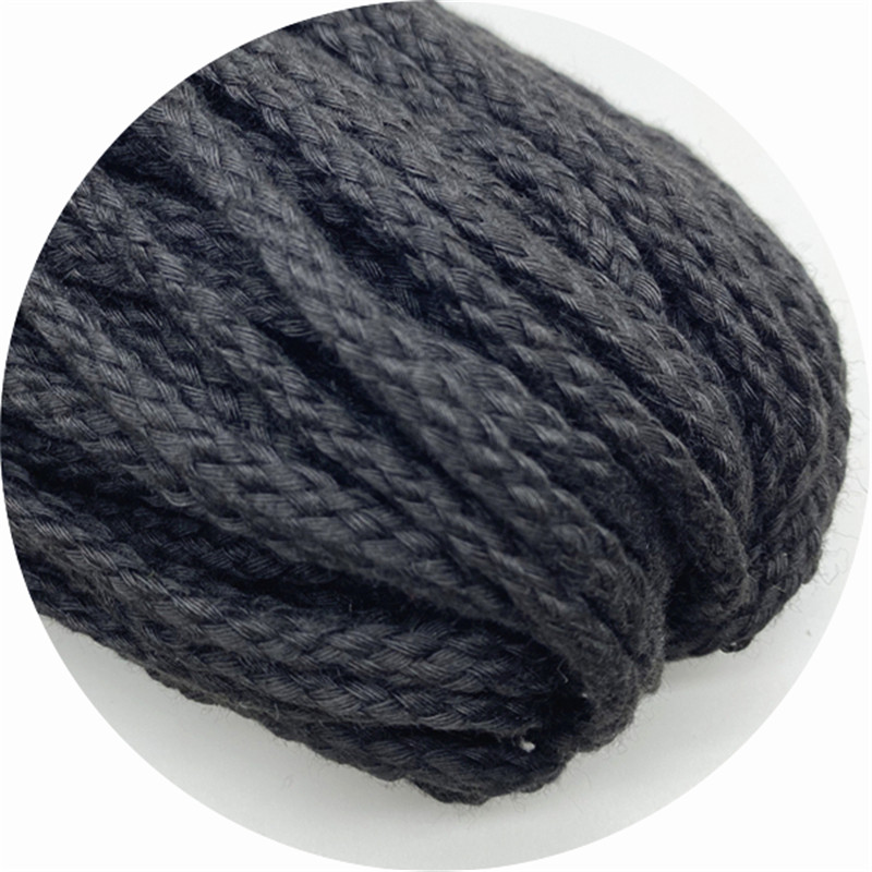 5 jardi/partija 5 mm kokvilnas virve Dekoratīva, savīta, pīta auklas virve roku darbs mājas tekstila dekorēšanai