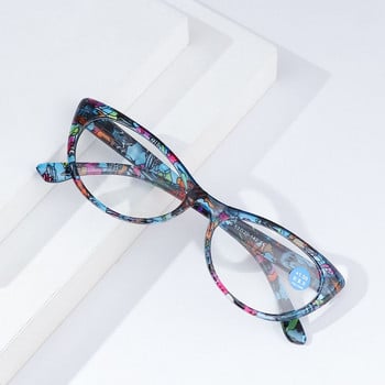 Модни удобни очила за четене с цветя Преносими ретро дамски флорални очила Очила с ултра лека рамка Защита на очите