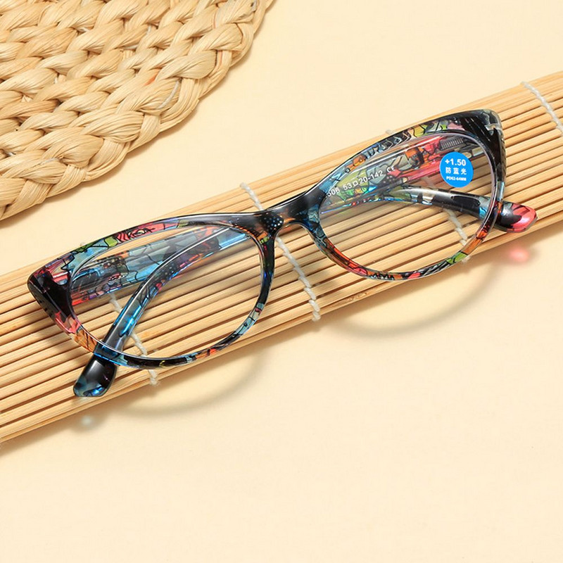 Μόδα άνετα λουλούδια Γυαλιά ανάγνωσης Φορητά Vintage Γυναικεία Floral Γυαλιά Οράσεως Εξαιρετικά ελαφρύ σκελετό Γυαλιά Προστασίας ματιών