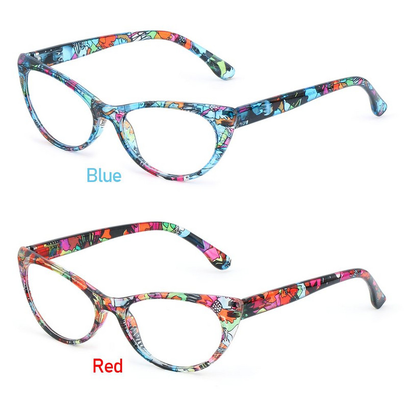 Μόδα άνετα λουλούδια Γυαλιά ανάγνωσης Φορητά Vintage Γυναικεία Floral Γυαλιά Οράσεως Εξαιρετικά ελαφρύ σκελετό Γυαλιά Προστασίας ματιών