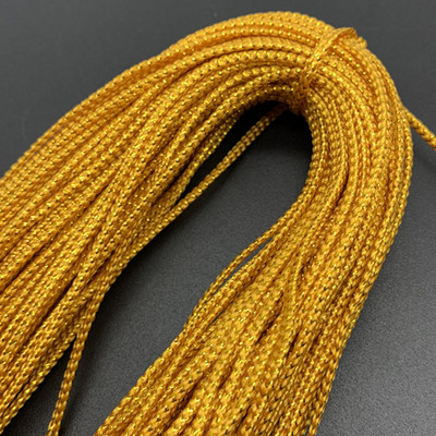 10 jardi/lote 2 mm zelta sudraba stieple Paracord auklas virve Vintage lauku stila kāzu Ziemassvētku dekorācijas ballītes dāvanu kastītes dekors