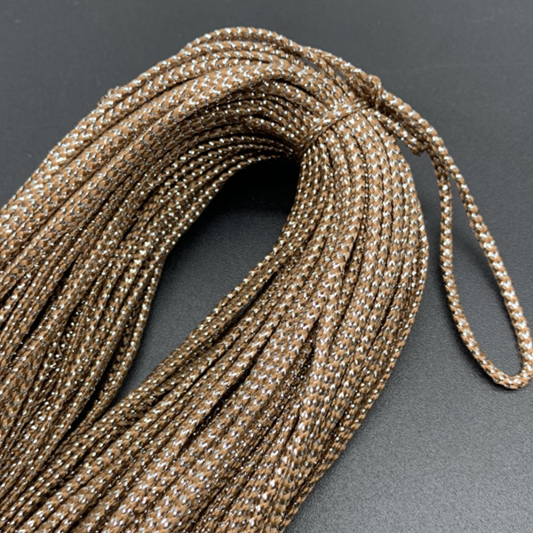 10 jardi/lote 2 mm zelta sudraba stieple Paracord auklas virve Vintage lauku stila kāzu Ziemassvētku dekorācijas ballītes dāvanu kastītes dekors