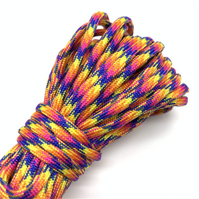 10 yard / telek 4 mm 550 ejtőernyő zsinór zsinór sátor kötél Guyline Mil specifikáció típus túrázáshoz kempinghez