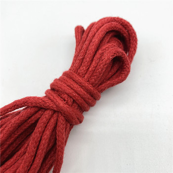 5 ярда/лот 3 мм 100% памучно въже Декоративно усукано плетено въже за ръчно изработена декорация от домашен текстил