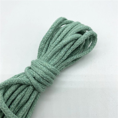 5 jardi/partii 3 mm 100% puuvillane köis, keerutatud punutud nöörnöör käsitsi valmistatud kodutekstiili kaunistamiseks