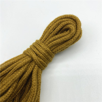 5 jardi/partii 3 mm 100% puuvillane köis, keerutatud punutud nöörnöör käsitsi valmistatud kodutekstiili kaunistamiseks
