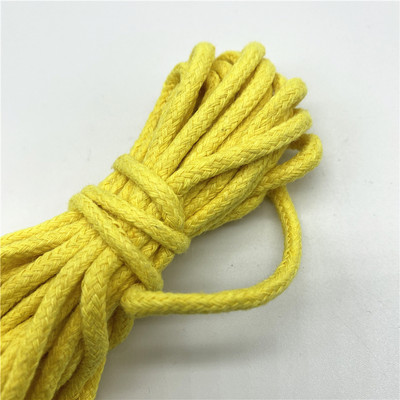 5 jardi/partii 3 mm 100% puuvillane köis, keerutatud punutud nöörnöör käsitsi valmistatud kodutekstiili kaunistamiseks
