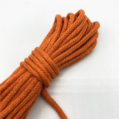 5 jardi/partii 3 mm 100% puuvillane köis, keerutatud punutud nöörnöör käsitsi valmistatud kodutekstiili kaunistamiseks