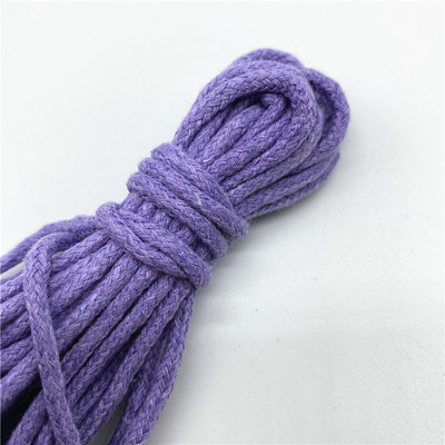 5 jardi/partii 3 mm 100% puuvillane köis, keerutatud punutud nöörnöör käsitsi valmistatud kodutekstiili kaunistamiseks