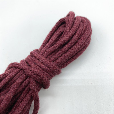 5 jardi/partii 3 mm 100% puuvillane köis, keerutatud punutud nöörnöör käsitsi valmistatud kodutekstiili kaunistamiseks