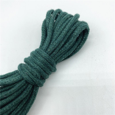 5 jardi/partii 3 mm 100% puuvillane köis, keerutatud punutud nöörnöör käsitsi valmistatud kodutekstiili kaunistamiseks