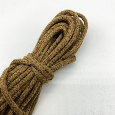 5 jardi/partii 3 mm 100% puuvillane köis, keerutatud punutud nöörnöör käsitsi valmistatud kodutekstiili kaunistamiseks