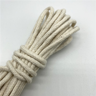 5 jardi/partii 3 mm 100% puuvillane köis, keerutatud punutud nöörnöör käsitsi valmistatud kodutekstiili kaunistamiseks