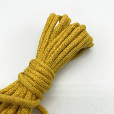 5 jardi/partii 3 mm 100% puuvillane köis, keerutatud punutud nöörnöör käsitsi valmistatud kodutekstiili kaunistamiseks