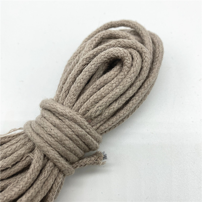 5 jardi/partii 3 mm 100% puuvillane köis, keerutatud punutud nöörnöör käsitsi valmistatud kodutekstiili kaunistamiseks